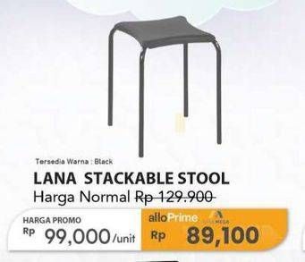 Promo Harga Lana Stackable Stool  - Carrefour
