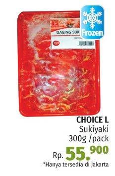 Promo Harga CHOICE L Sukiyaki 300 gr - LotteMart