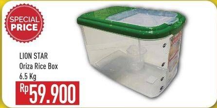 Promo Harga LION STAR Oriza Rice Box 6500 gr - Hypermart