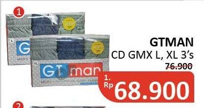 Promo Harga GT MAN Celana Dalam Pria GMX L, XL 3 pcs - Alfamidi