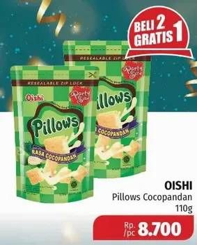 Promo Harga OISHI Pillows Cocopandan 110 gr - Lotte Grosir