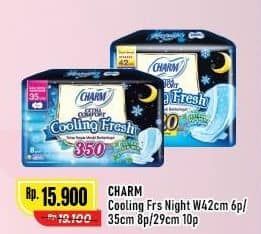 Promo Harga Charm Extra Comfort Cooling Fresh Wing 42cm, Wing 35cm, Wing 29cm 6 pcs - Alfamart