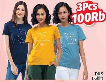 Promo Harga D&S T-Shirt per 3 pcs - LotteMart