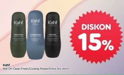 Promo Harga Kahf Deodorant Cooling Powder, Extra Dry, Clean Fresh 45 ml - TIP TOP