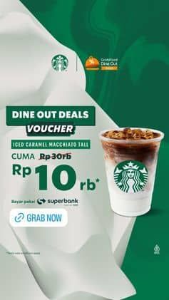 Promo Harga Dine Out Deals Voucher  - Starbucks