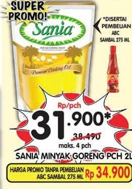 Promo Harga Sania Minyak Goreng 2000 ml - Superindo