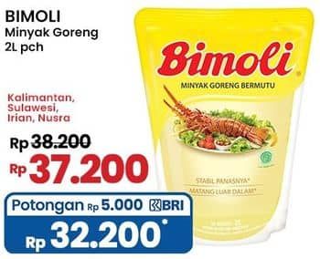 Promo Harga Bimoli Minyak Goreng 2000 ml - Indomaret