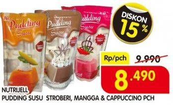 Promo Harga NUTRIJELL Pudding Strawberry, Mangga, Cappucino  - Superindo