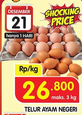 Promo Harga Telur Ayam Negeri  - Superindo