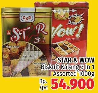 Promo Harga STAR & WOW 3in1 Assorted 1000 gr - LotteMart