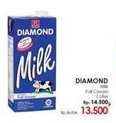 Promo Harga DIAMOND Milk UHT Full Cream 1000 ml - LotteMart
