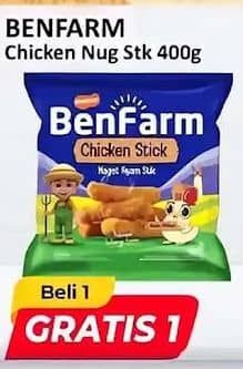 Promo Harga Benfarm Chicken Nugget Stick 400 gr - Alfamart