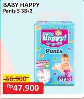 Promo Harga Baby Happy Body Fit Pants S38+2 40 pcs - Alfamart