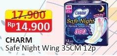 Promo Harga Charm Safe Night Wing 35cm 12 pcs - Alfamart