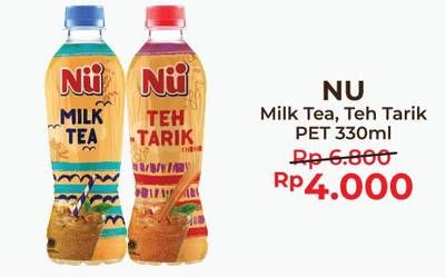 Promo Harga NU Milk Tea / Teh Tarik 330 ml - Alfamart