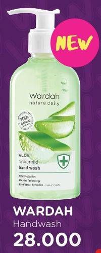 Promo Harga WARDAH Nature Daily Aloe Hydramild Hand Wash 250 ml - Watsons
