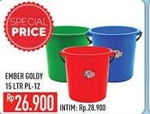 Promo Harga Ember Goldy PL 12 15 ltr - Hypermart