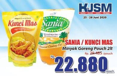 Promo Harga SANIA/KUNCI MAS Minyak Goreng 2Ltr  - Hari Hari