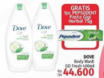 Promo Harga DOVE Body Wash Go Fresh Fresh Touch 400 ml - LotteMart