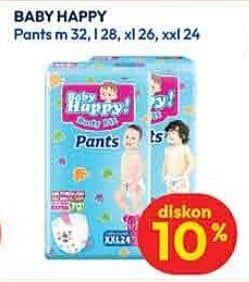 Promo Harga Baby Happy Body Fit Pants M32, L28, XL26, XXL24 24 pcs - Hypermart
