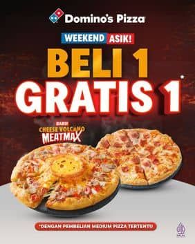 Promo Harga Beli 1 Gratis 1  - Domino Pizza
