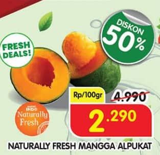 Promo Harga Naturally Fresh Mangga Alpukat per 100 gr - Superindo