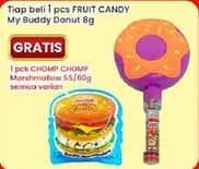 Promo Harga My Buddy Fruit Candy Donut 8 gr - Indomaret