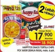 Promo Harga Happy Tos Tortilla Chips All Variants 160 gr - Superindo