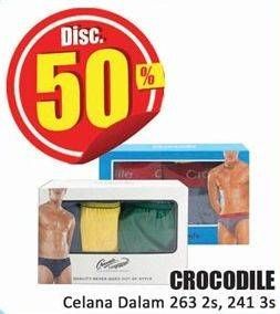 Promo Harga Crocodile Underwear Reguler 263, 241 2 pcs - Hari Hari