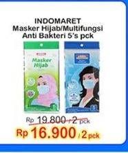 Promo Harga INDOMARET Masker Multifungsi Anti Bakteri, Hijab 5 pcs - Indomaret