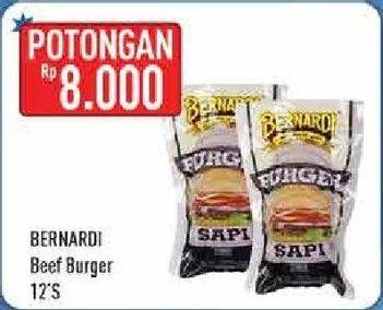 Promo Harga BERNARDI Burger 12 pcs - Hypermart