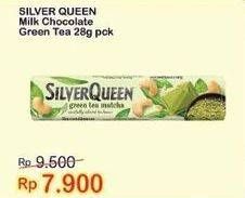 Promo Harga Silver Queen Chocolate Green Tea 28 gr - Indomaret