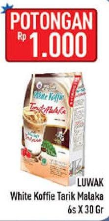 Promo Harga Luwak White Koffie Tarik Malaka per 6 sachet 30 gr - Hypermart