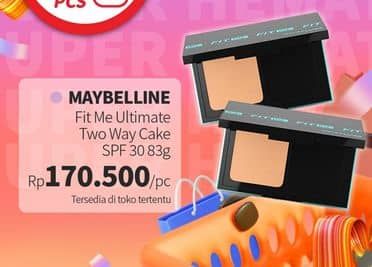 Maybelline Fit Me Ultimate Powder Foundation SPF 44  Harga Promo Rp170.500, Tambah Rp. 1.000 Dapat 2 Pcs, Toko Tertentu