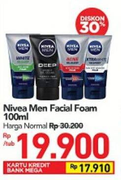 Promo Harga NIVEA MEN Facial Foam 100 ml - Carrefour