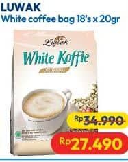 Promo Harga Luwak White Koffie Original per 18 sachet 20 gr - Hypermart