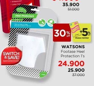 Promo Harga WATSONS Footase Heel Protection 1 pcs - Watsons