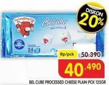Promo Harga Belcube Cheese Spread Plain 125 gr - Superindo