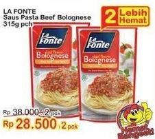 Promo Harga LA FONTE Saus Pasta Bolognese 315 gr - Indomaret