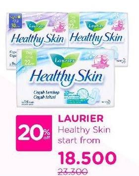Promo Harga Laurier Healthy Skin Day NonWing 22cm, Day Wing 22cm, Day Wing 25cm 9 pcs - Watsons