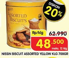 Promo Harga Nissin Assorted Biscuits 700 gr - Superindo