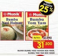 Promo Harga MUNIK Bumbu Nasi Hainan, Tomyam 130 gr - Superindo