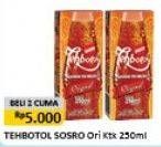 Promo Harga Sosro Teh Botol Original per 2 box 250 ml - Alfamart