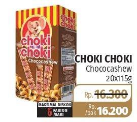 Promo Harga CHOKI-CHOKI Coklat Chococashew per 20 pcs - Lotte Grosir