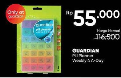 Promo Harga GUARDIAN Pill Planner Weekly 4-A-Day  - Guardian