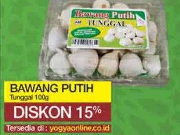 Promo Harga Bawang Putih Tunggal 100 gr - Yogya