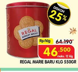 Promo Harga Regal Marie 550 gr - Superindo