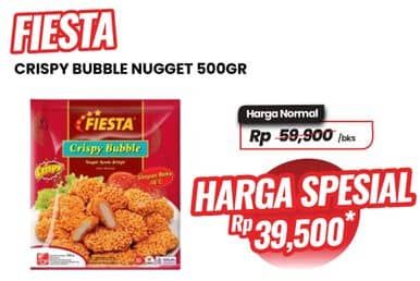 Promo Harga Fiesta Naget Crispy Bubble 500 gr - Carrefour