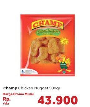 Promo Harga CHAMP Nugget Chicken Nugget 500 gr - Carrefour