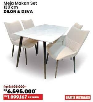 Promo Harga Courts Dillon & Deva Meja Makan Set  - COURTS